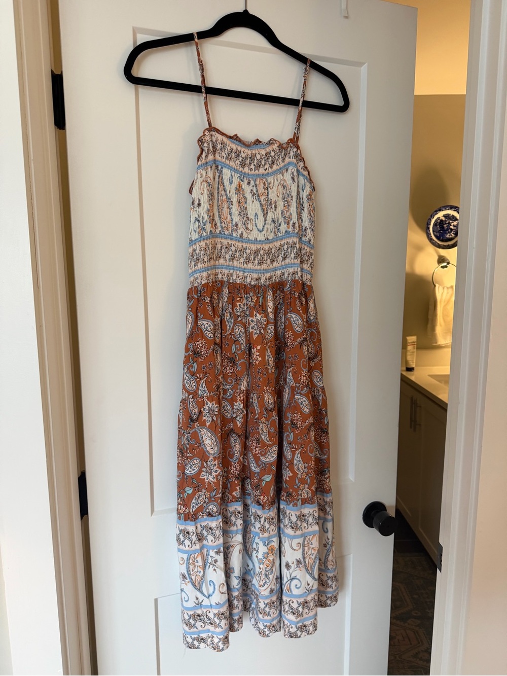 THML Paisley Maxi Dress - size M; worn twice